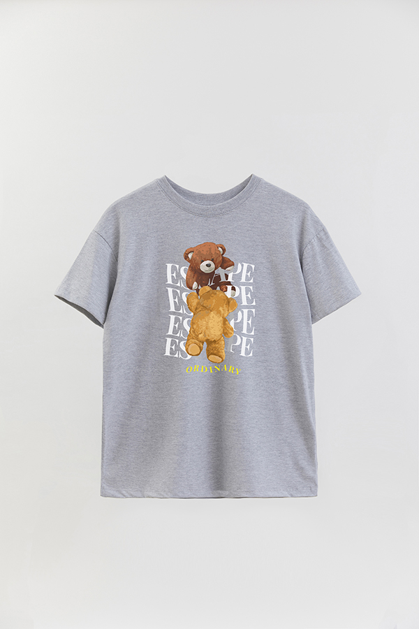 REMERA OVER ESTAMPADA UNISEX TEDDY ESCAPE