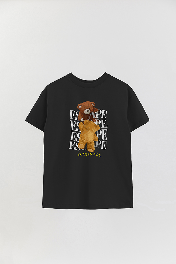 REMERA OVER ESTAMPADA UNISEX TEDDY ESCAPE