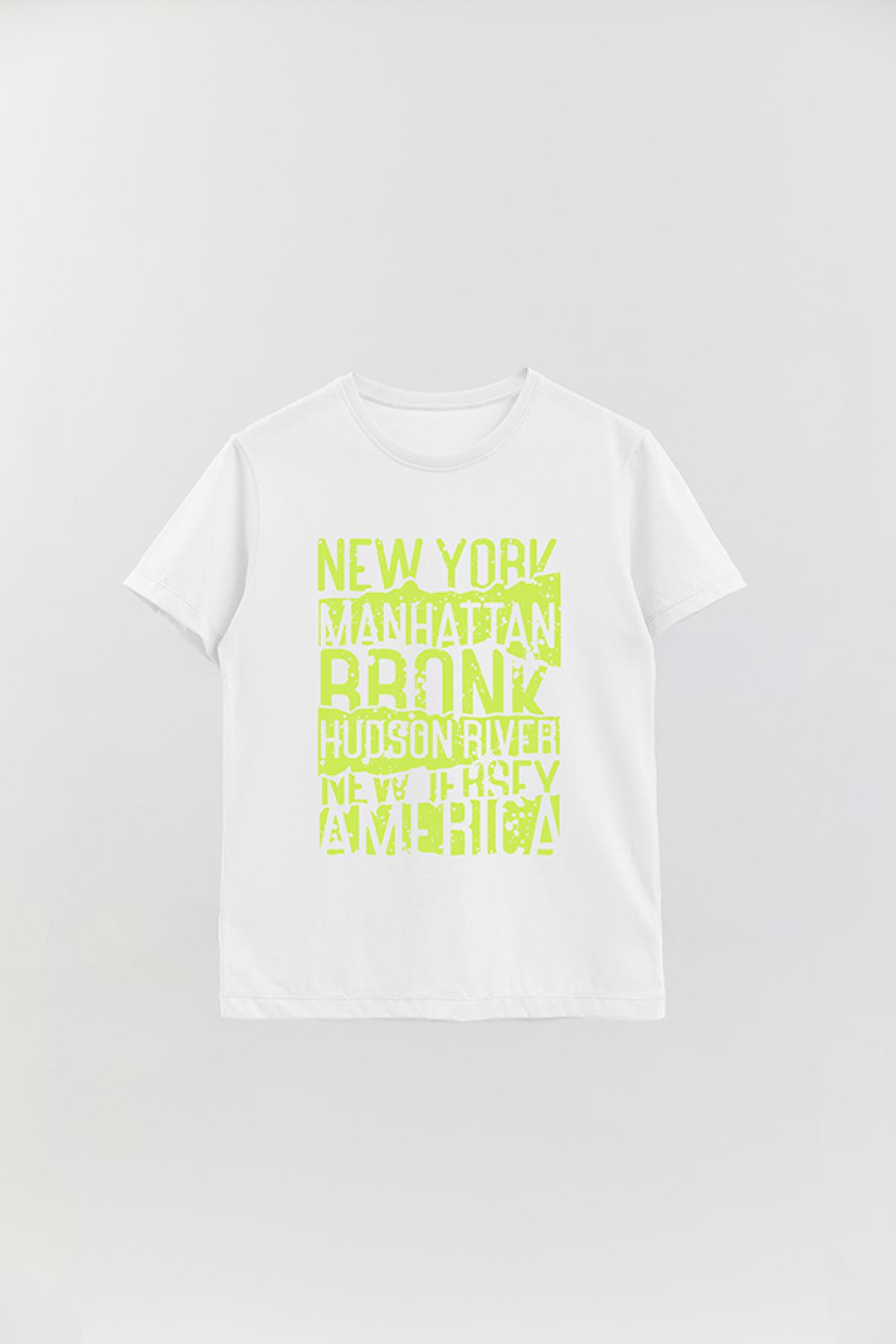 REMERA BASICA ESTAMPADA CL CITIES LIME