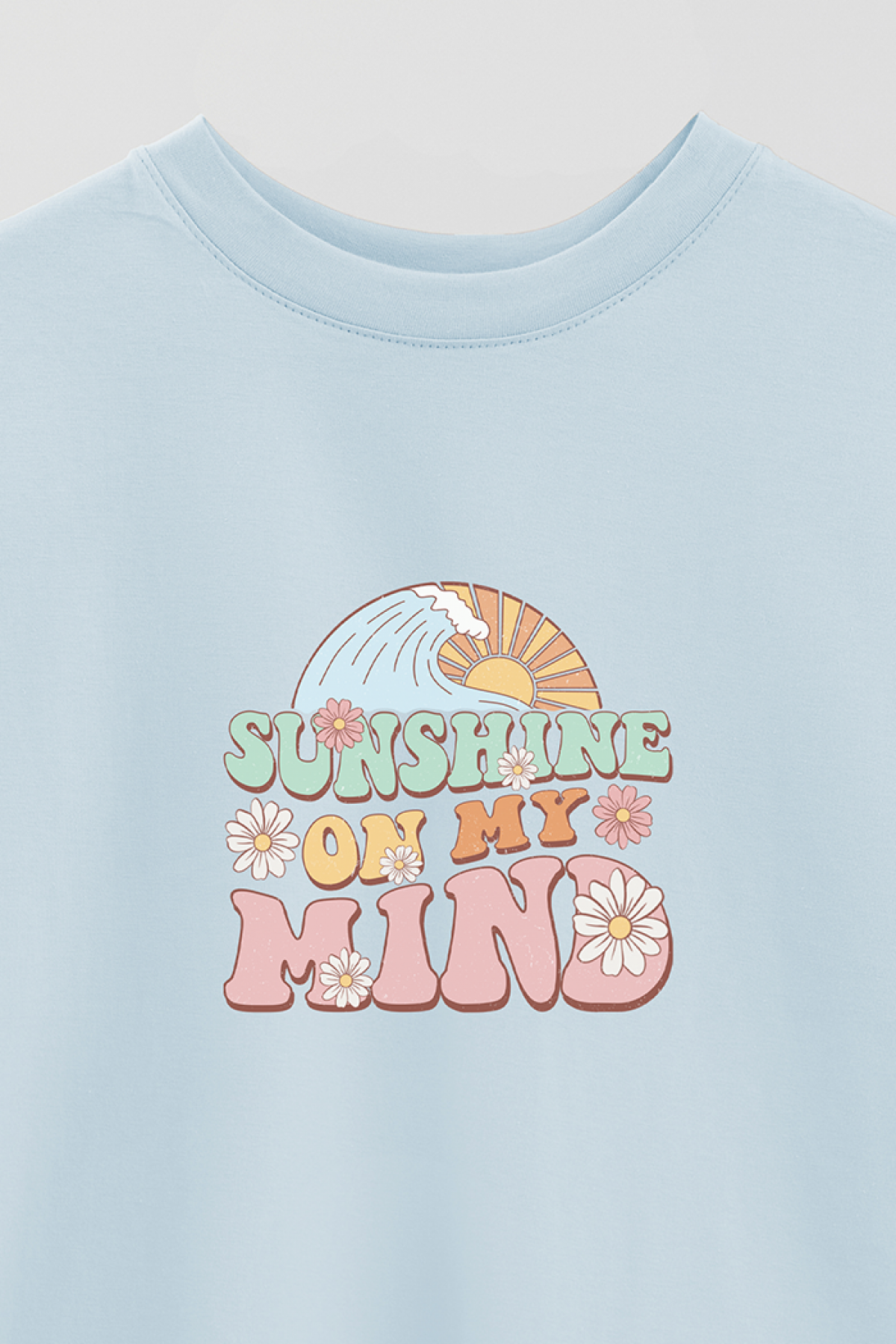 REMERA OVER ESTAMPADA RT SUNSHINE ON MY MIND