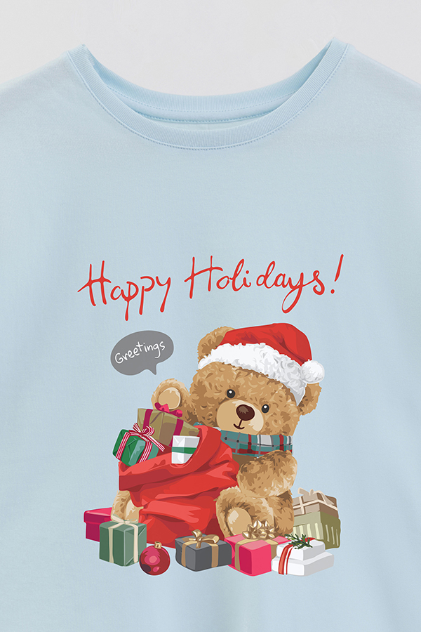 REMERA GIRL OVER TEDDY XMAS 7