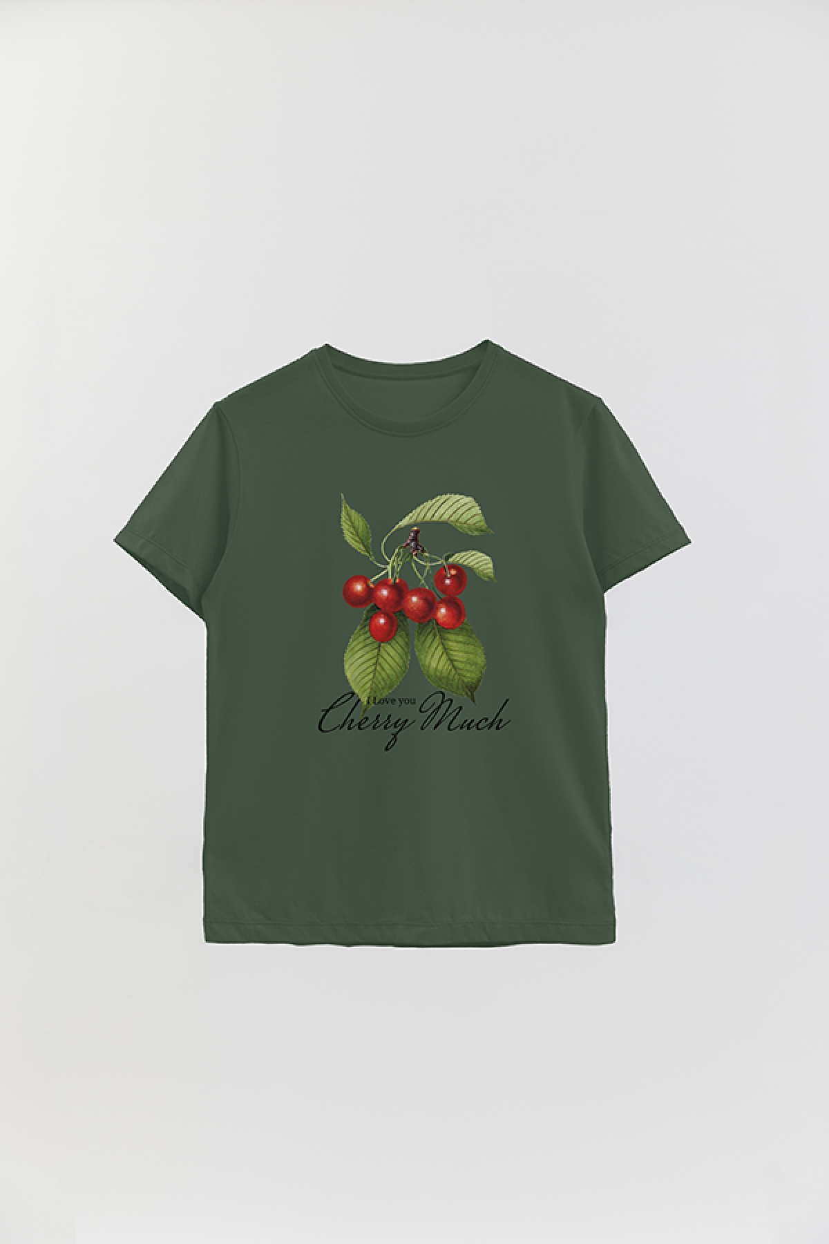 REMERA BASICA ESTAMPADA FLO3 CHERRY MUCH