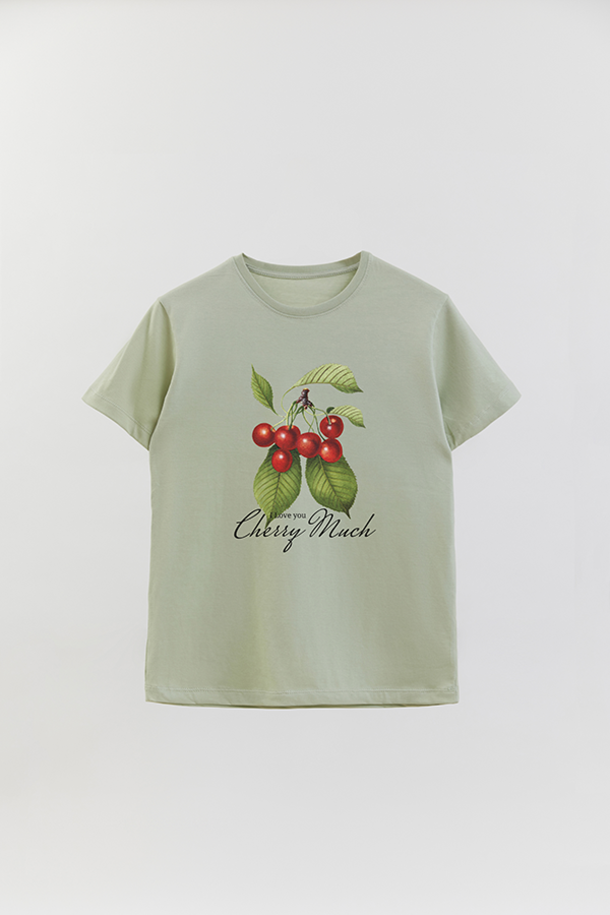 REMERA BASICA ESTAMPADA FLO3 CHERRY MUCH