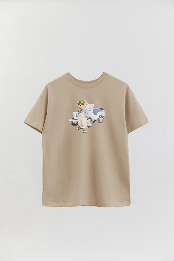 REMERA OVER ESTAMPADA UNISEX BEAR WRANGLER JUMSUIT