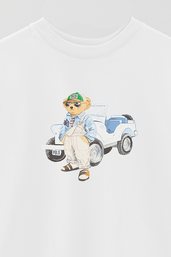 REMERA OVER ESTAMPADA UNISEX BEAR WRANGLER JUMSUIT