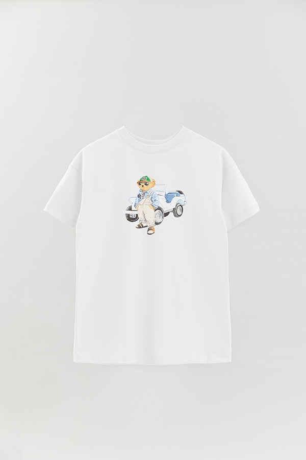 REMERA OVER ESTAMPADA UNISEX BEAR WRANGLER JUMSUIT