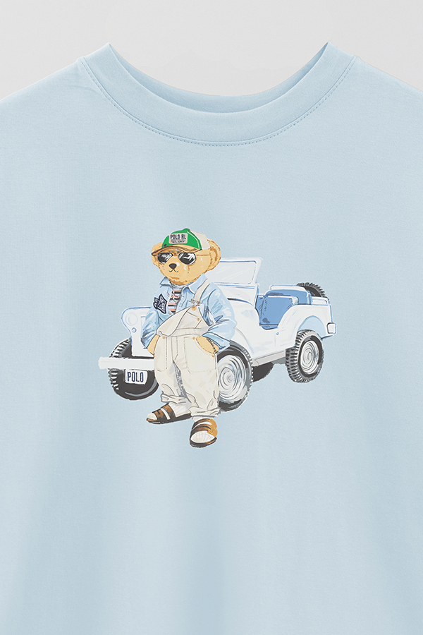 REMERA OVER ESTAMPADA UNISEX BEAR WRANGLER JUMSUIT