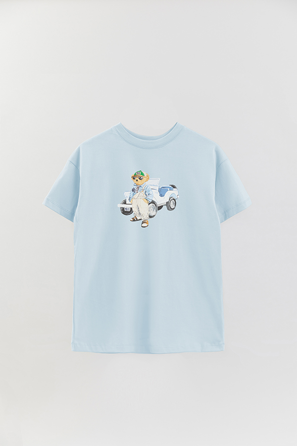 REMERA OVER ESTAMPADA UNISEX BEAR WRANGLER JUMSUIT