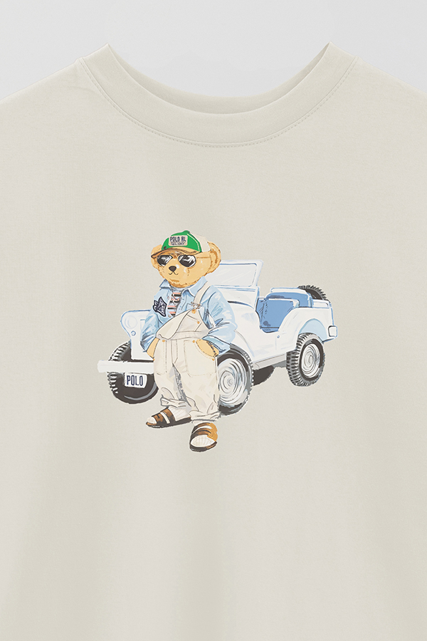 REMERA OVER ESTAMPADA UNISEX BEAR WRANGLER JUMSUIT