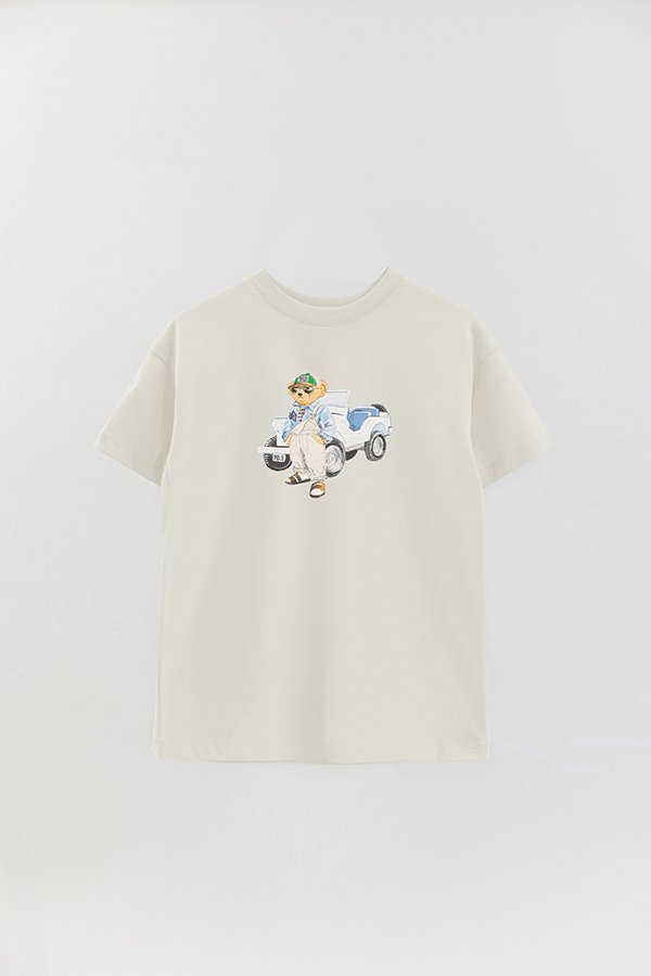 REMERA OVER ESTAMPADA UNISEX BEAR WRANGLER JUMSUIT