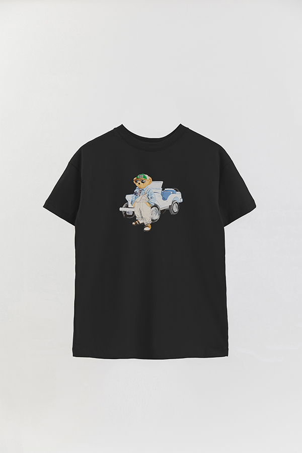 REMERA OVER ESTAMPADA UNISEX BEAR WRANGLER JUMSUIT