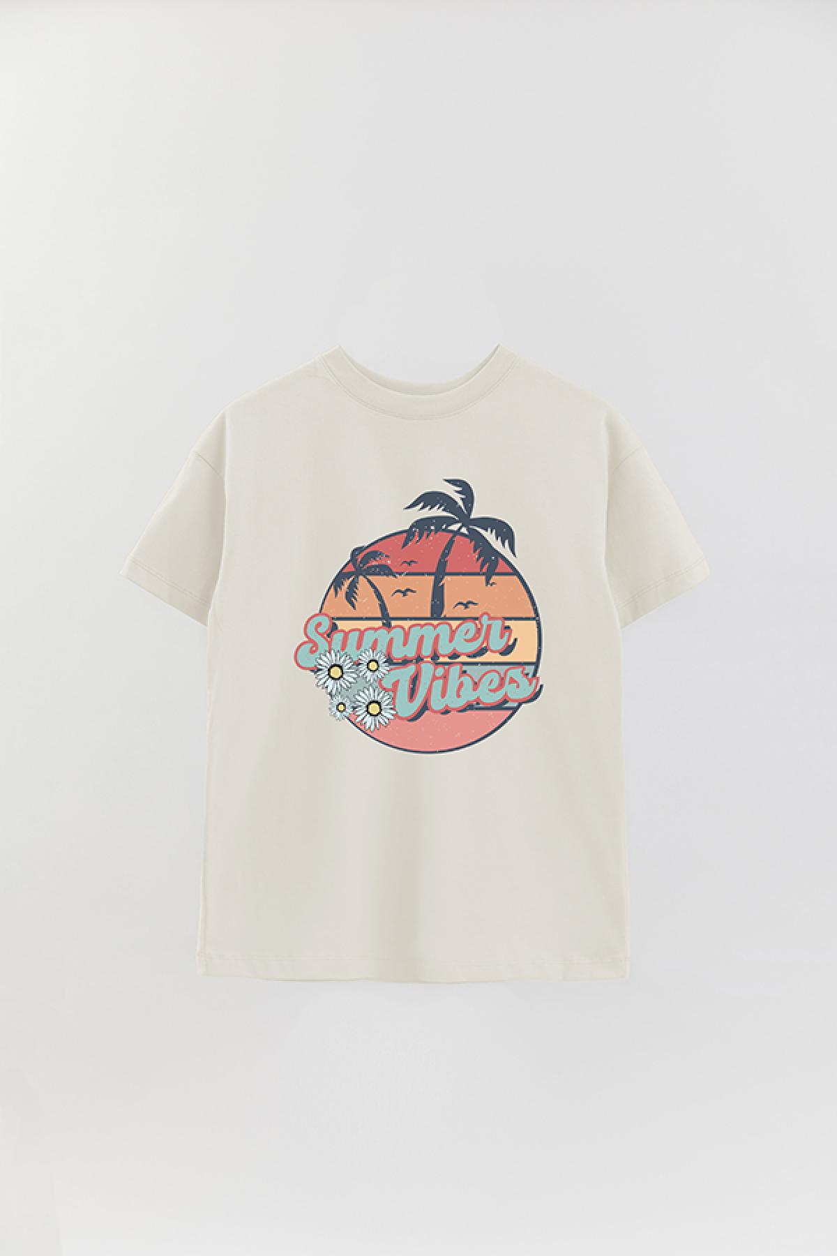 REMERA OVER ESTAMPADA RS SUMMER VIBES