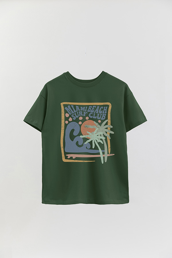 REMERA OVER ESTAMPADA MIAMI BEACH SURF CLUB