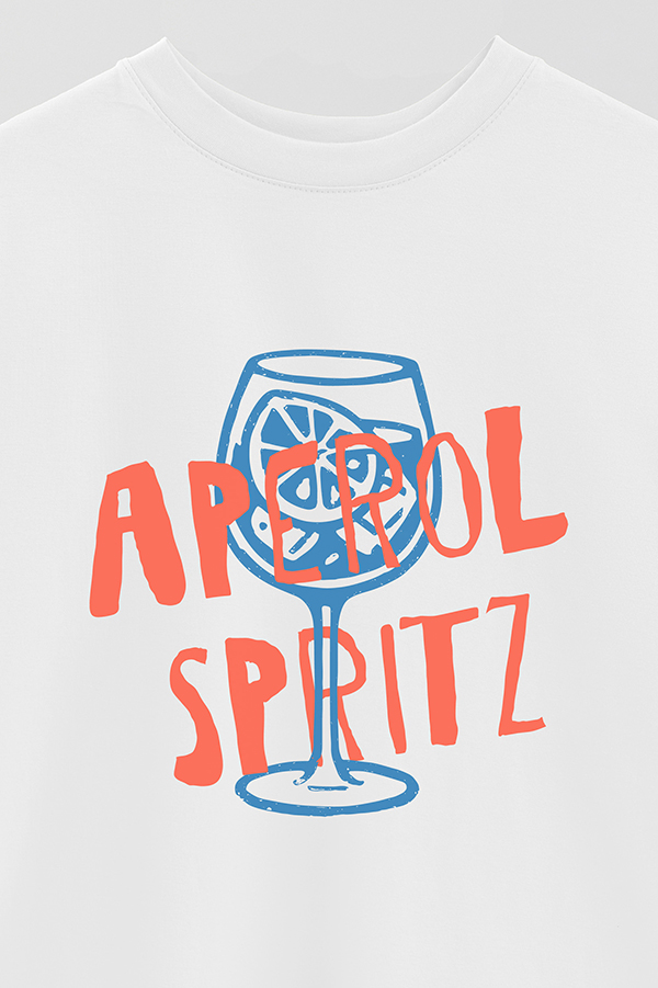 REMERA OVER ESTAMPADA APEROL SPRITZ