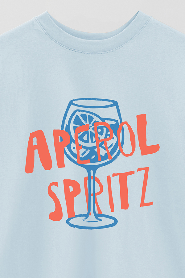 REMERA OVER ESTAMPADA APEROL SPRITZ