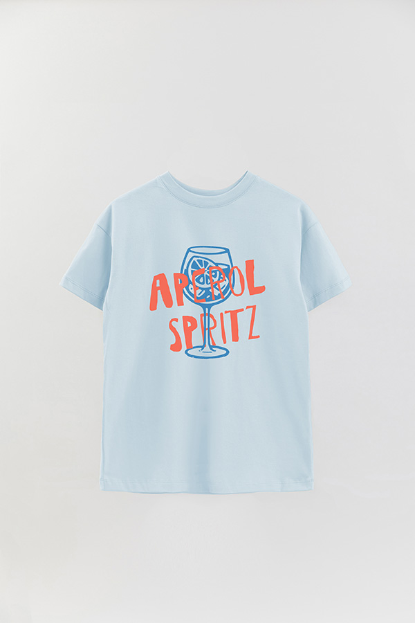 REMERA OVER ESTAMPADA APEROL SPRITZ