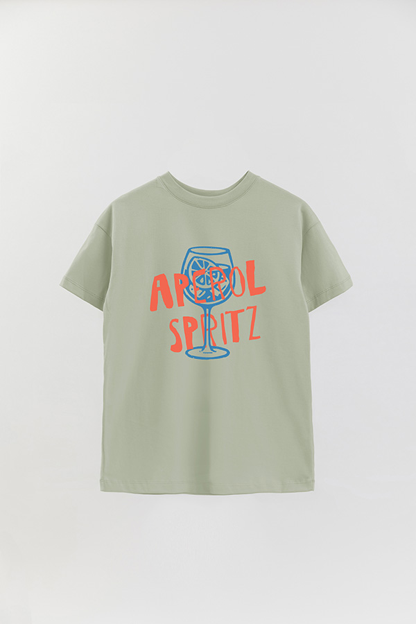 REMERA OVER ESTAMPADA APEROL SPRITZ
