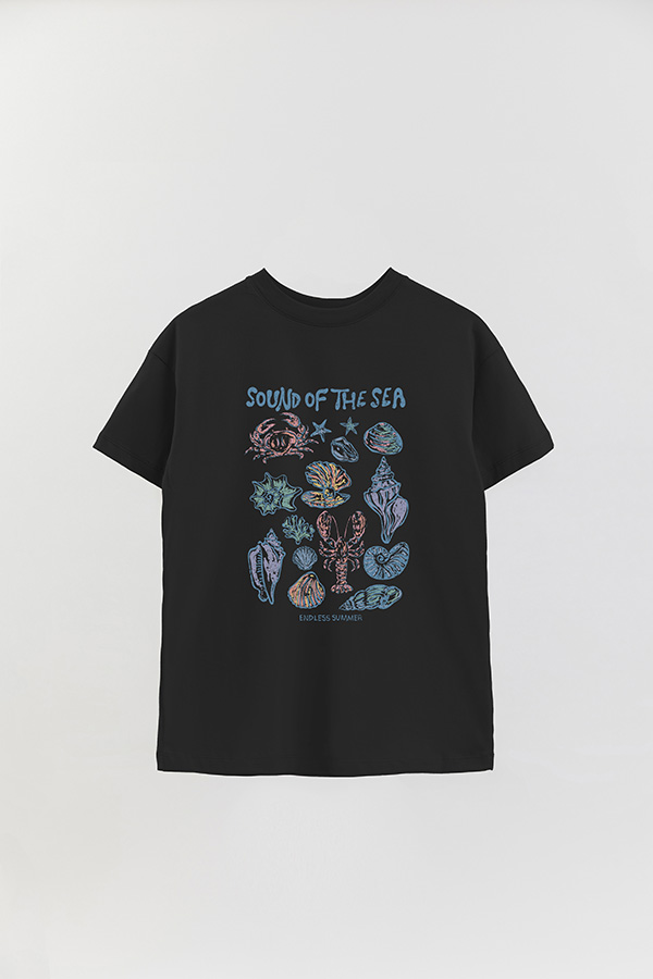 REMERA OVER ESTAMPADA SOUND OF THE SEA 2