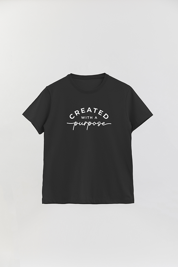 REMERA BASICA UNISEX VRS CREATED WITH A PURPOSE