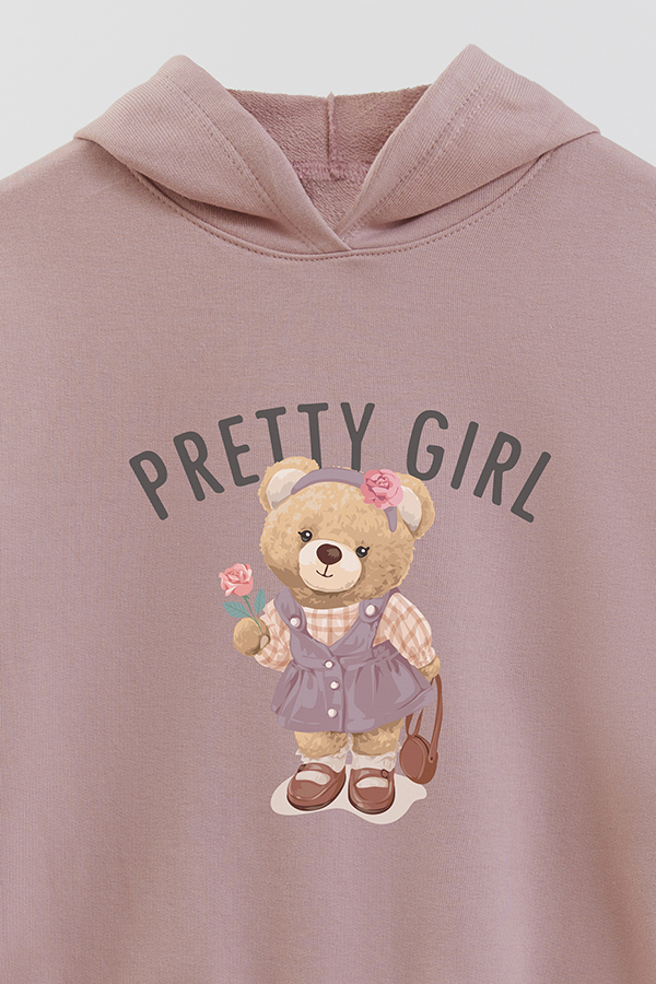 HOODIE RUSTICO KIDS TEDDY PRETTY GIRL