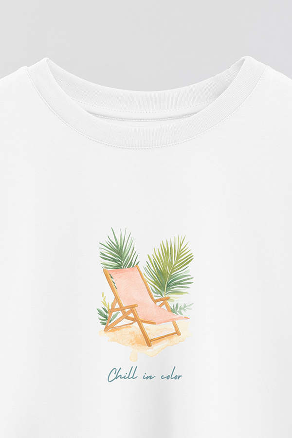 REMERA CROP ESTAMPADA COASTAL CHILL