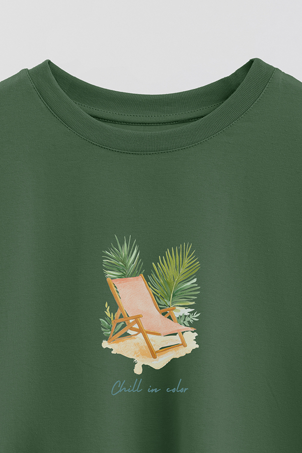 REMERA CROP ESTAMPADA COASTAL CHILL