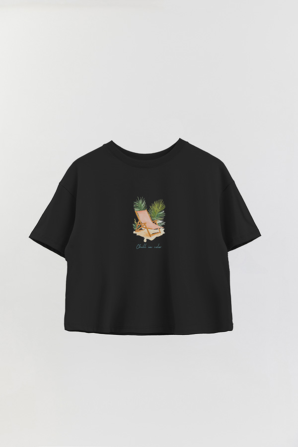 REMERA CROP ESTAMPADA COASTAL CHILL