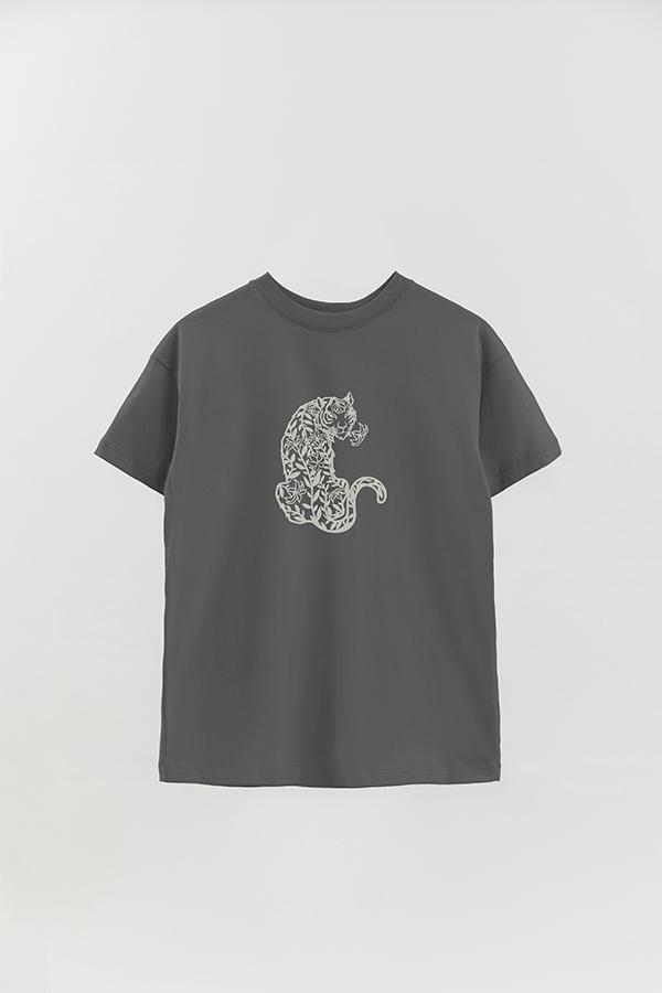 REMERA OVER ESTAMPADA TGR FLOWER TIGER