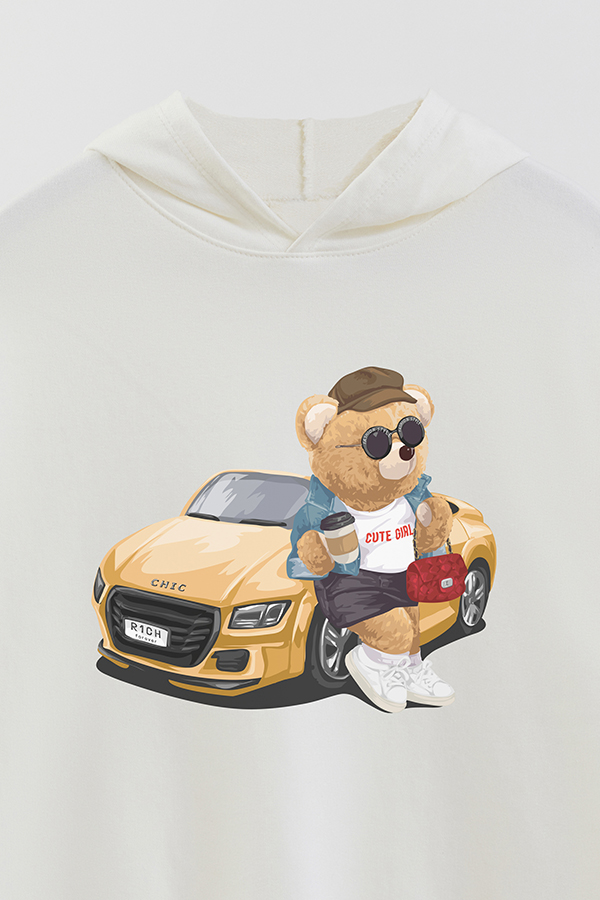 HOODIE RUSTICO KID TEDDY CHIC CAR