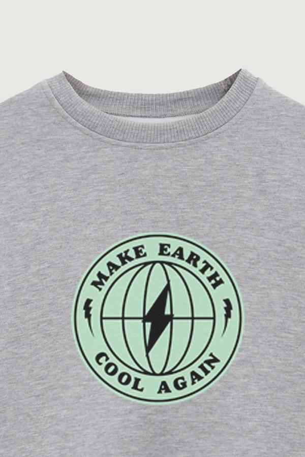 BUZO CREWNECK ESTAMPADO STREET MOOD MAKE EARTH COOL