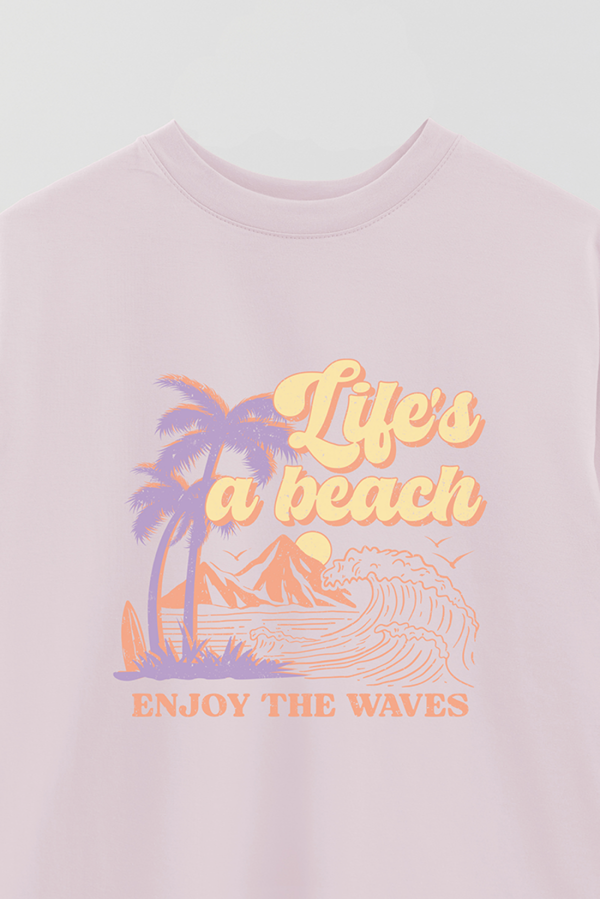 REMERA OVER ESTAMPADA SM2 LIFE IS A BEACH