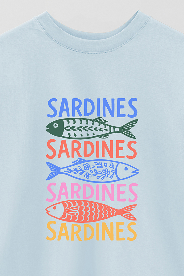 REMERA OVER ESTAMPADA S6 SARDINES