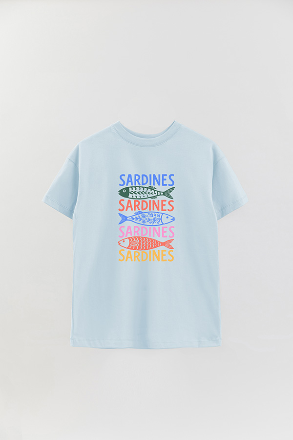 REMERA OVER ESTAMPADA S6 SARDINES