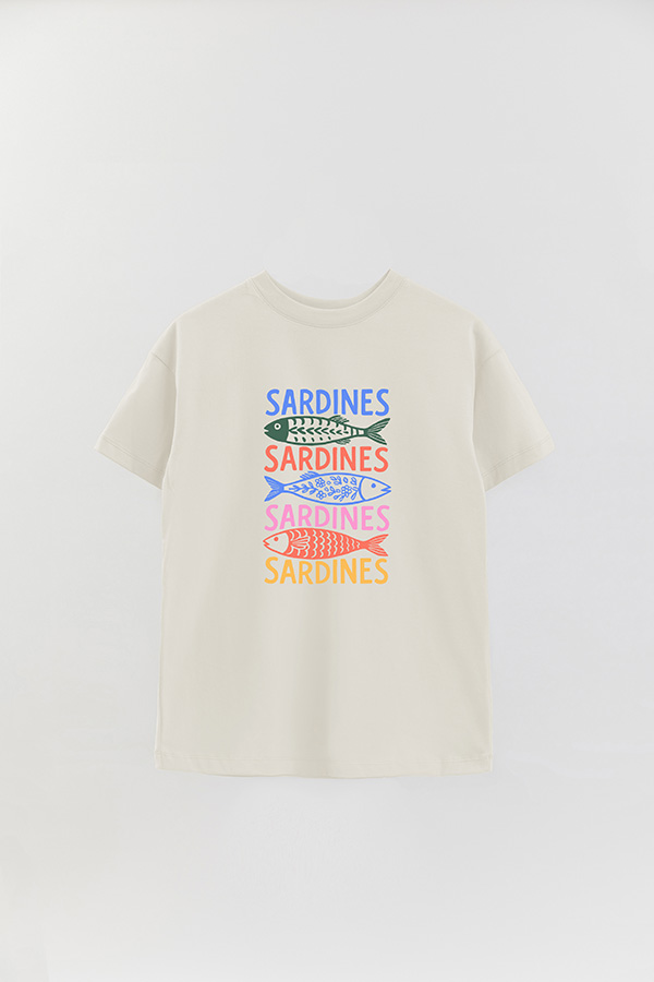 REMERA OVER ESTAMPADA S6 SARDINES