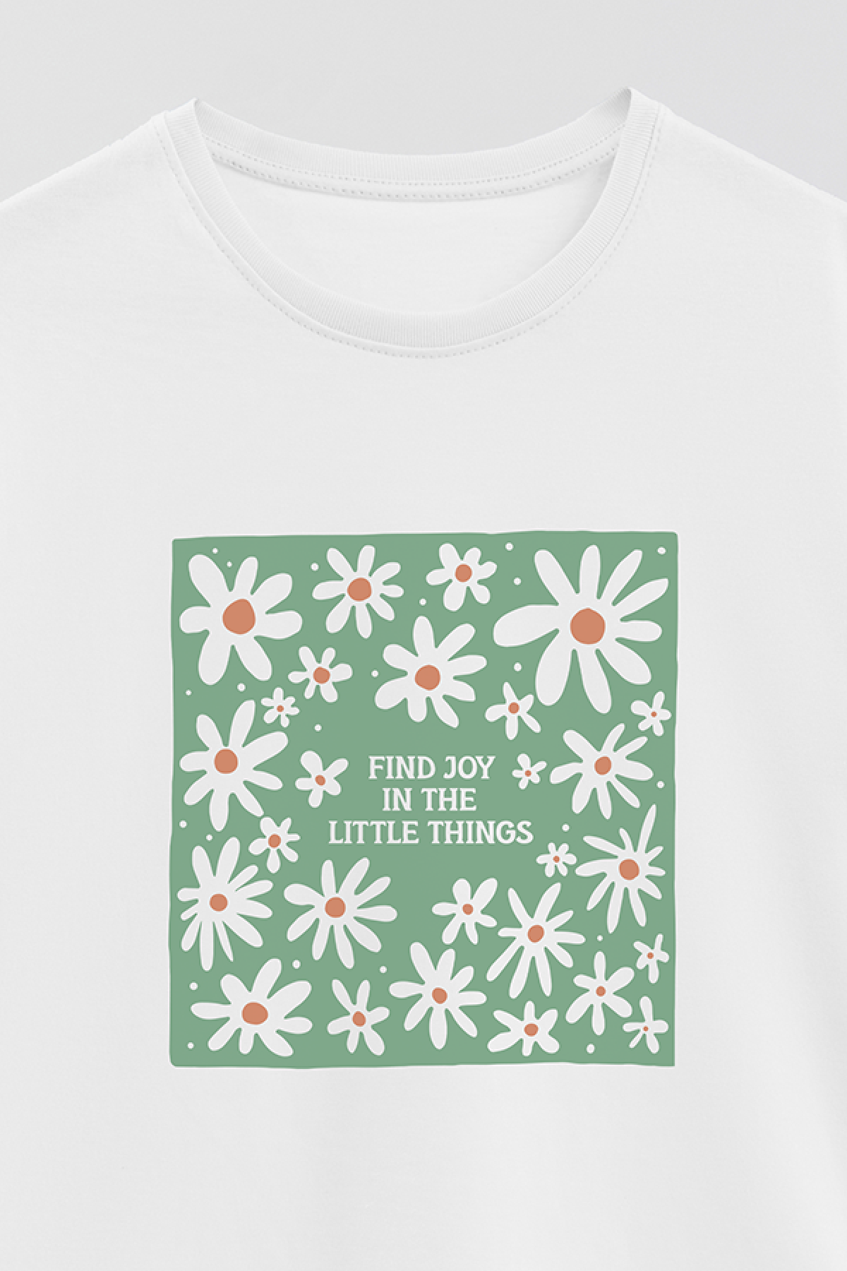 REMERA BASICA ESTAMPADA BO FIND THE JOY