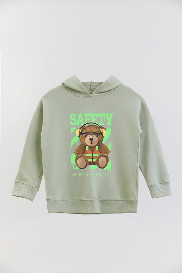 HOODIE RUSTICO BOY TEDDY SAFETY IS MY PRIORITY