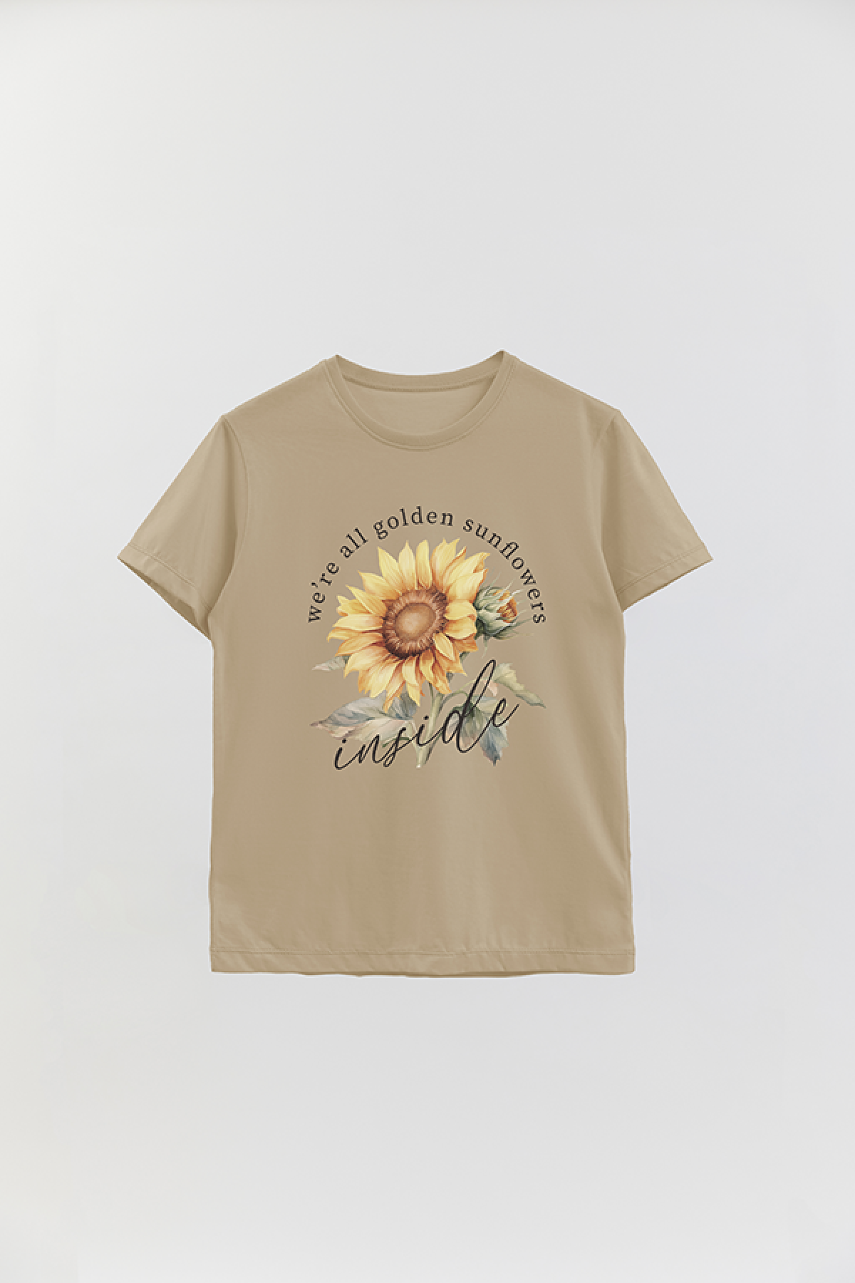 REMERA BASICA ESTAMPADA FLO2 SUNFLOWER INSIDE