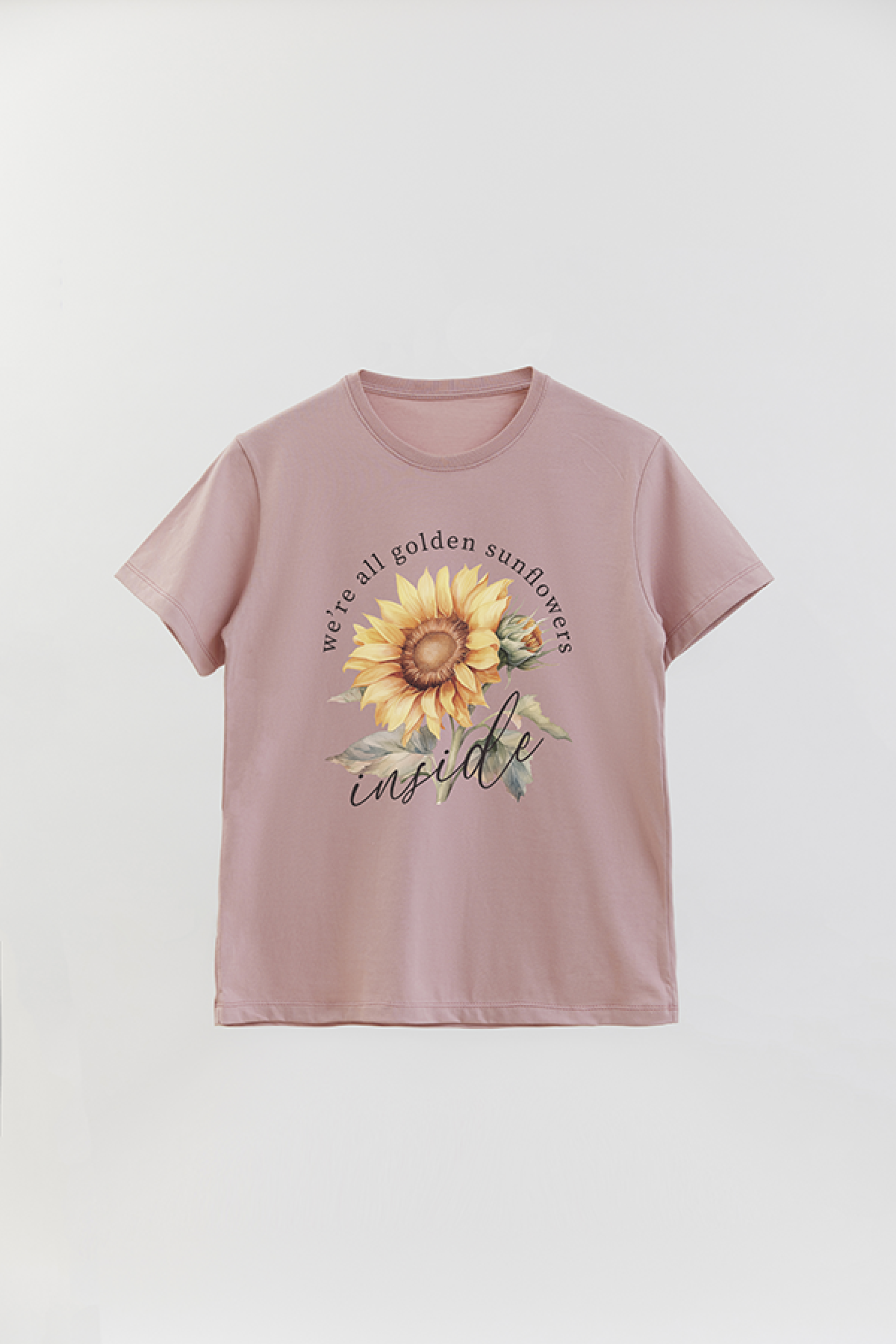 REMERA BASICA ESTAMPADA FLO2 SUNFLOWER INSIDE