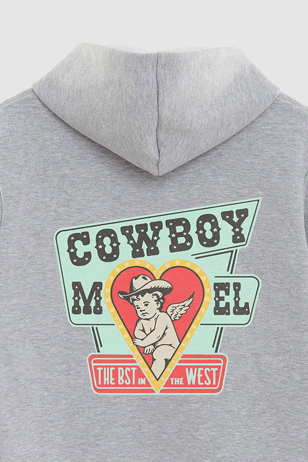 HOODIE ESTAMPADO WESTERN PINK THE BST