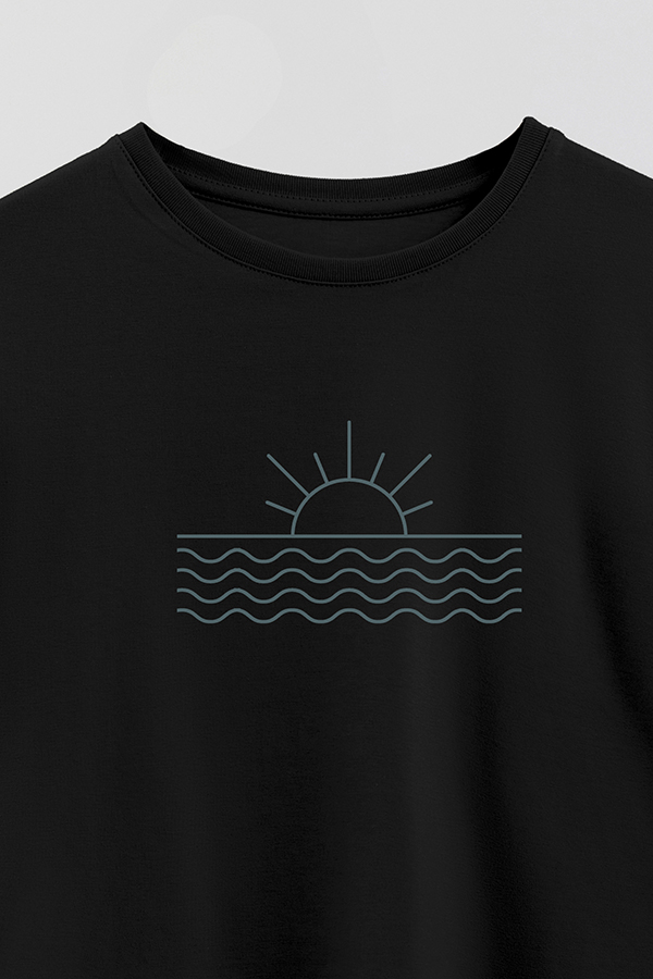 REMERA BOY OVER BEACH SUNSET