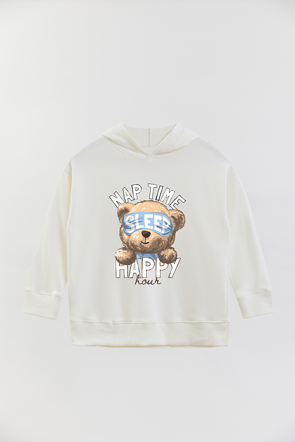 HOODIE RUSTICO BOY TEDDY NAP TIME HAPPY