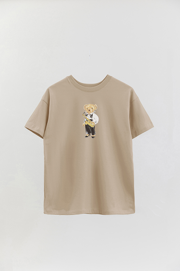 REMERA OVER ESTAMPADA UNISEX BEAR FEMME JAZZ