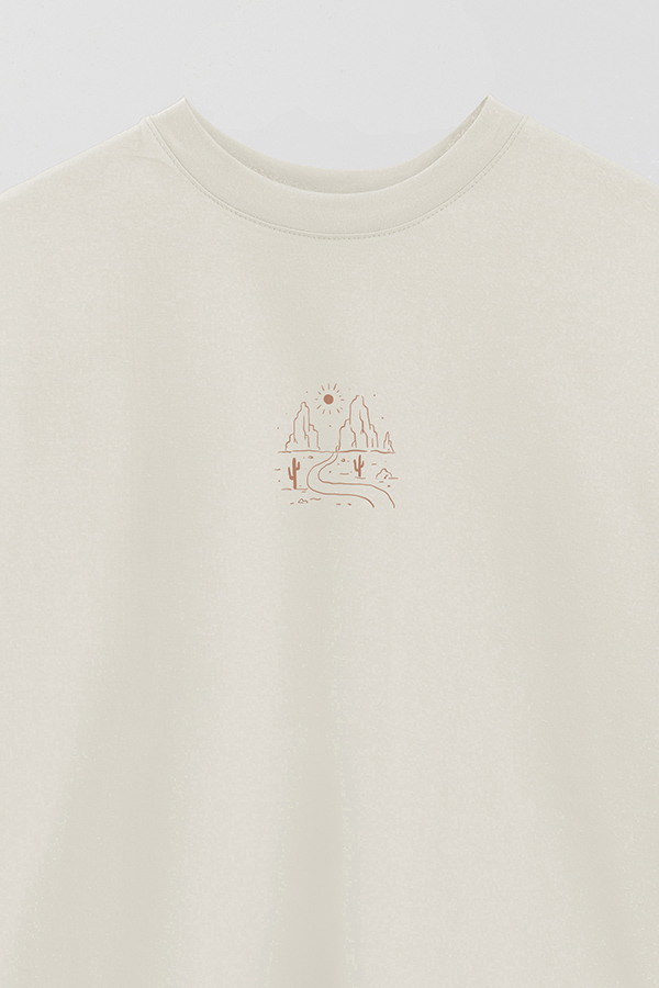 REMERA OVER ESTAMPADA WESTERN WILD WEST DESERT LANDSCAPE
