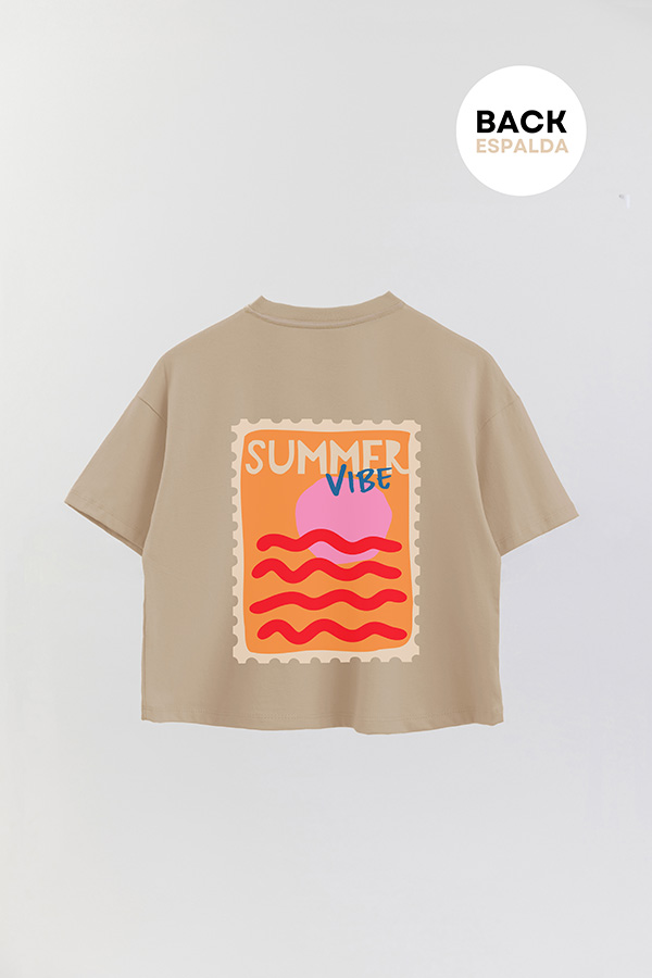 REMERA CROP FB ESTAMPADA SUMMER STAMP 1