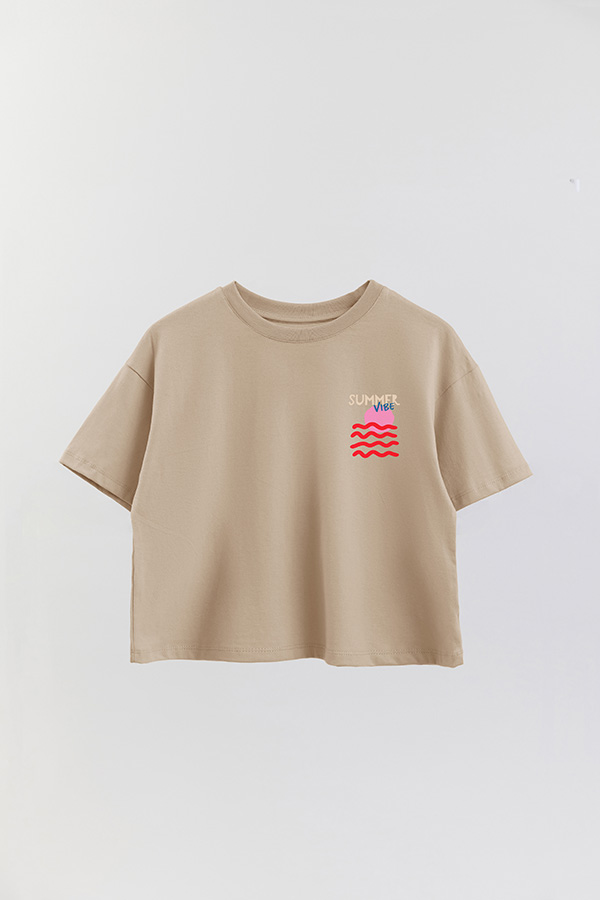 REMERA CROP FB ESTAMPADA SUMMER STAMP 1