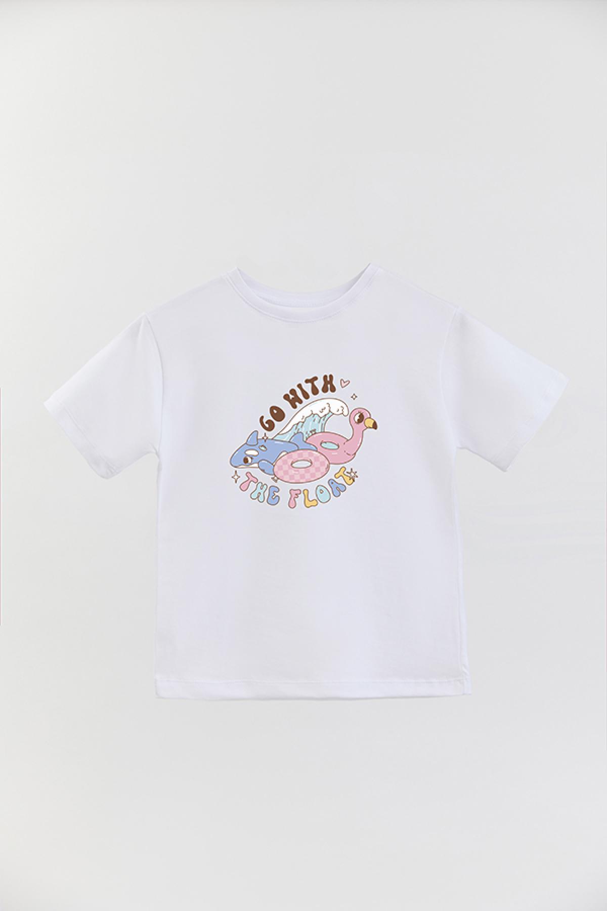 REMERA BASIC GIRL RT GO WITH THE FLOAT