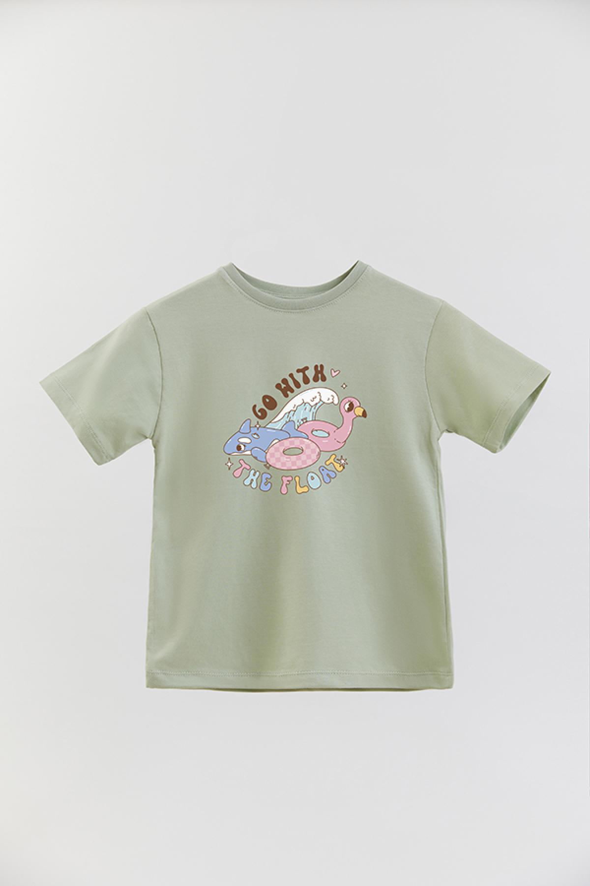 REMERA BASIC GIRL RT GO WITH THE FLOAT