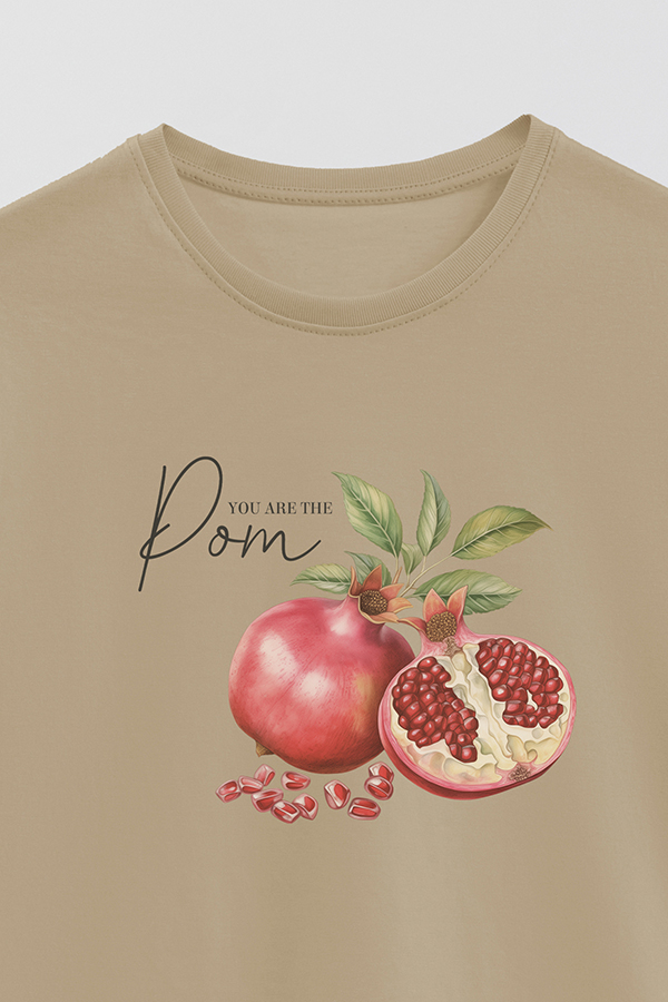 REMERA BASICA ESTAMPADA BASICA HARVEST POMEGRANATE