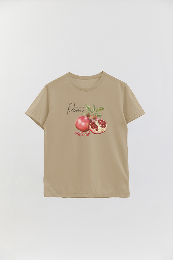 REMERA BASICA ESTAMPADA BASICA HARVEST POMEGRANATE