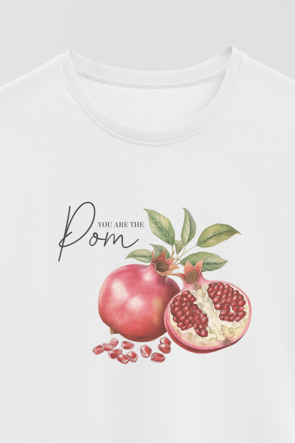 REMERA BASICA ESTAMPADA BASICA HARVEST POMEGRANATE